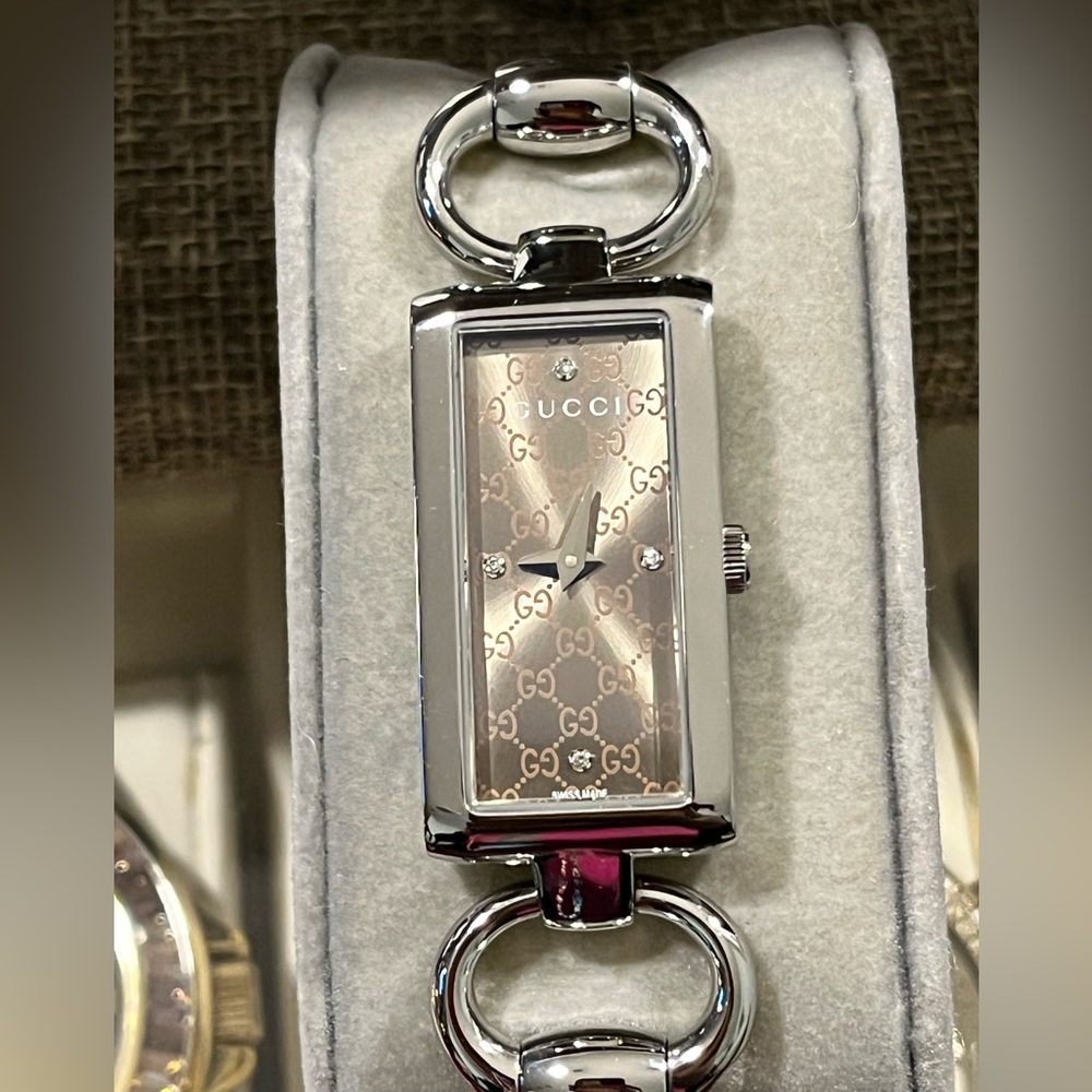 GUCCI AUTHENTIC ‘TORNABUONI’ 119 SST BRACELET 4 DIAMONDS